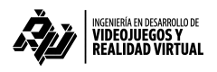 Logo de Escuela de Ingeniería en Desarrollo de Videojuegos y Realidad Virtual